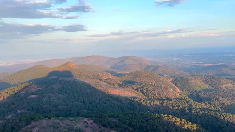 Mountains landscape on sunset. Stock Footage 252805876