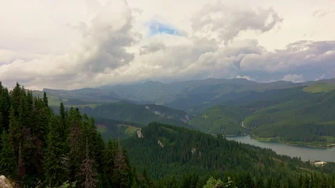 Mountains landscape from top of the mountain Stock Footage 113571471