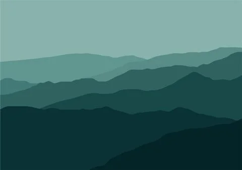 Mountains landscape vector Illustrazione stock