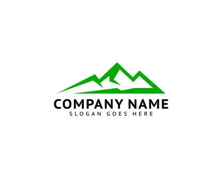 Mountains Logo Design Vector Template Stock Illustration