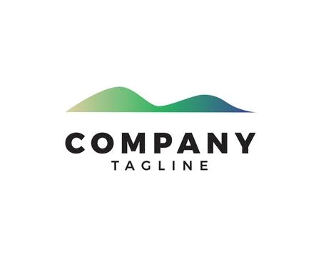 Mountains Logo Design Vector Template Stock Illustration