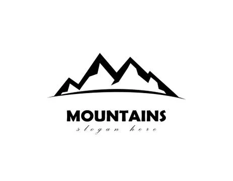 Mountains logo Stock Illustration