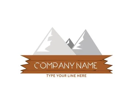 Mountains logo Stock Illustration