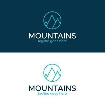 Mountains  Logo Stock Illustration