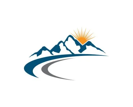 Mountains Logo Template Stock Illustration
