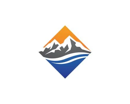 Mountains Logo Template Stock Illustration