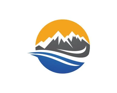 Mountains Logo Template Stock Illustration