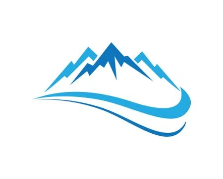 Mountains Logo Template Stock Illustration