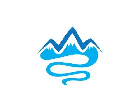 Mountains Logo Template Stock Illustration
