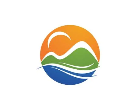 Mountains Logo Template Stock Illustration
