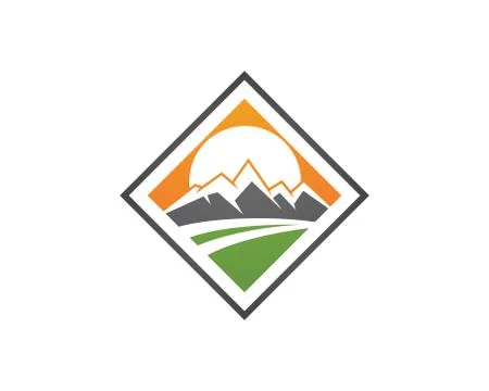Mountains Logo Template Stock Illustration