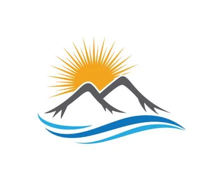 Mountains Logo Template Stock Illustration