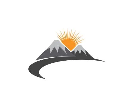 Mountains Logo Template Stock-Illustration