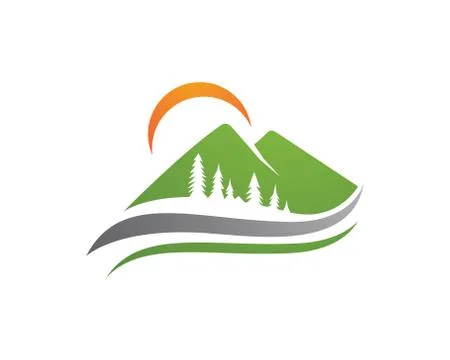 Mountains Logo Template Stock Illustration