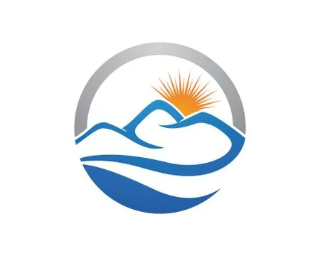 Mountains Logo Template Stock Illustration