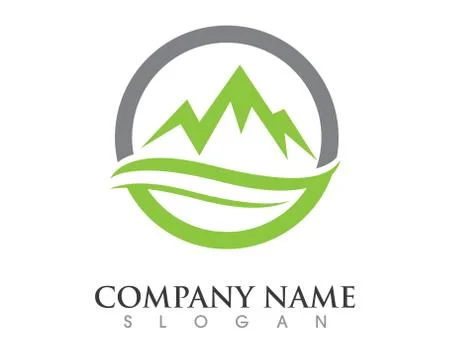Mountains Logo Template Stock Illustration