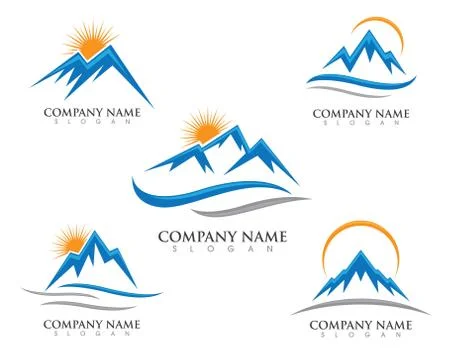 Mountains Logo Template Stock Illustration