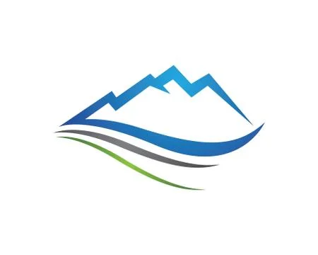 Mountains Logo Template Stock Illustration