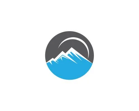 Mountains Logo Template Stock Illustration