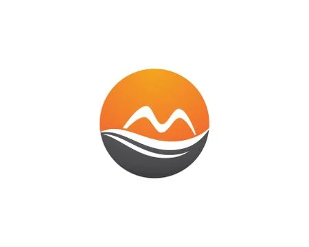 Mountains Logo Template Stock Illustration