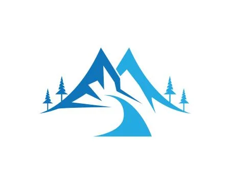 Mountains Logo Template Stock Illustration