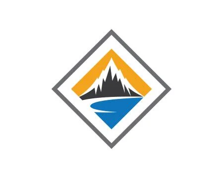 Mountains Logo Template Stock Illustration