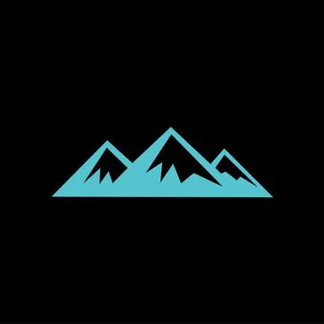 Mountains logo vector Stock Illustration