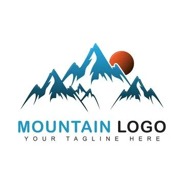 Mountains logo vector Stock Illustration