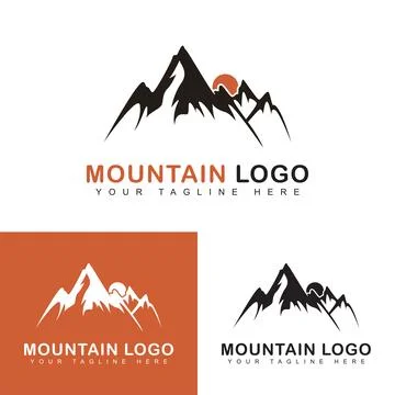 Mountains logo vector template Stock Illustration