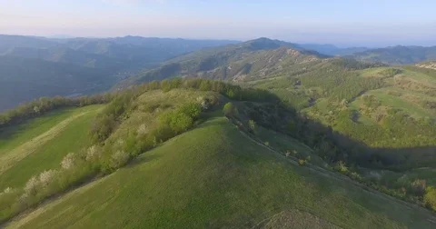 Mountains Looking Down From Above 4K Stock Footage 79448322