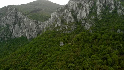 Mountains with lush forests Stock Footage 107182478