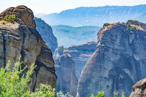 Mountains of Meteora, GR Stock Photos