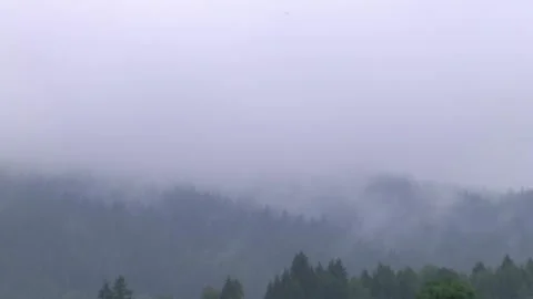 Mountains in the mist Stock Footage 98971796