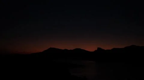 Mountains at Morning Timelapse Video stock 8662579