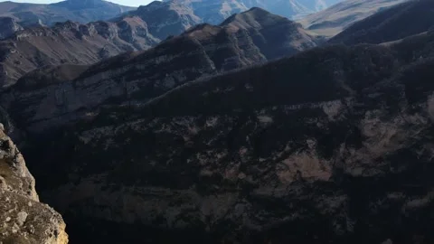 Mountains mountainous terrain mountain range gorge rocks Stock Footage 171294159