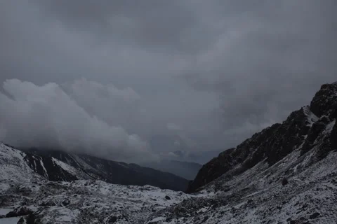 Mountains of Nepal, Clouds Time lapse Video stock 51466488