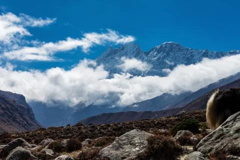 Mountains of Nepal 스톡 사진