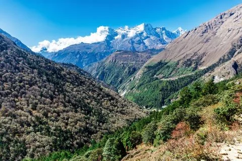 Mountains of Nepal Stockfoto's