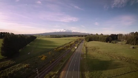 Mountains in New Zealand - Slow Motion Video stock 81449953