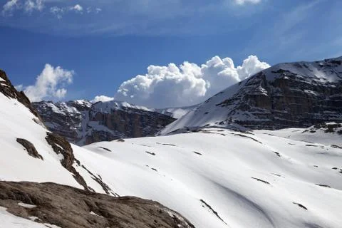 Mountains in nice day Stock Photos