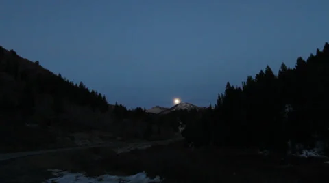 Mountains at night Stock Footage 27972629