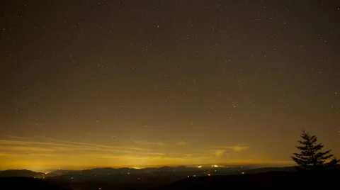 Mountains at night Stock Footage 49106683