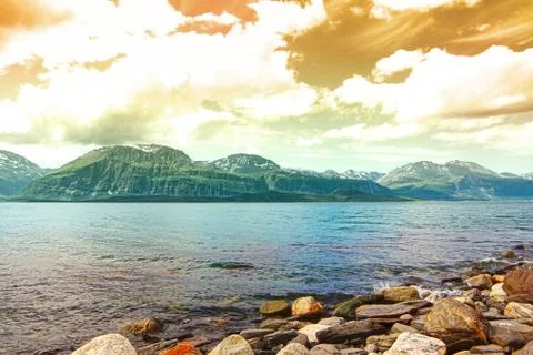 Mountains of Norway Stock Photos