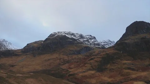 Mountains Pan Right Stock Footage 122122720