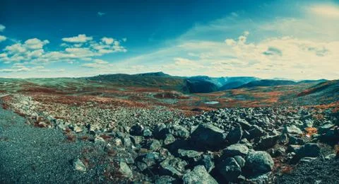 Mountains panorama Stock Photos