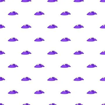 Mountains pattern, cartoon style 스톡 일러스트