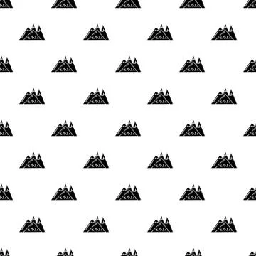 Mountains pattern seamless イラスト素材