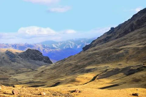 Mountains of peru 库存照片