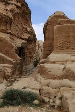 Mountains at petra Stock Photos