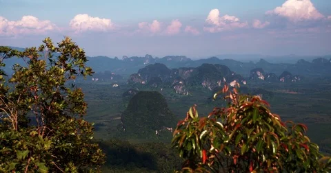 Mountains in the province of Krabi Stock Footage 71755852